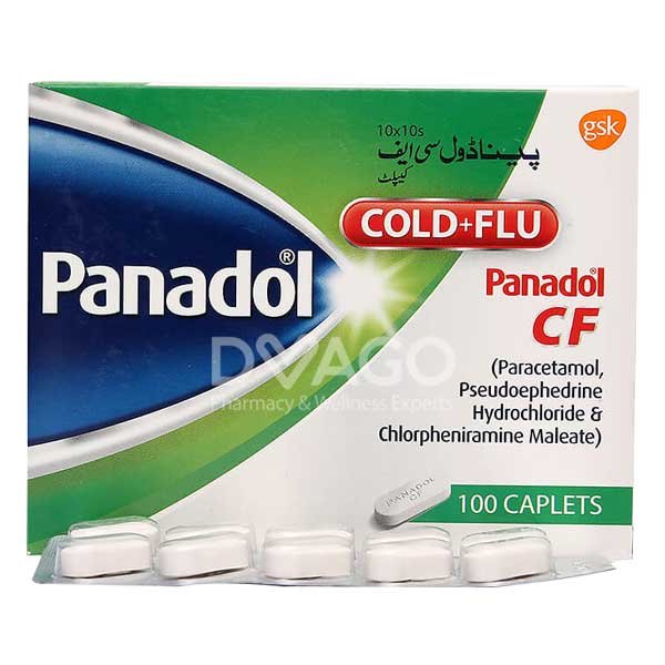 Panadol Cf Tablets  (1 Strip = 10 Tablets)