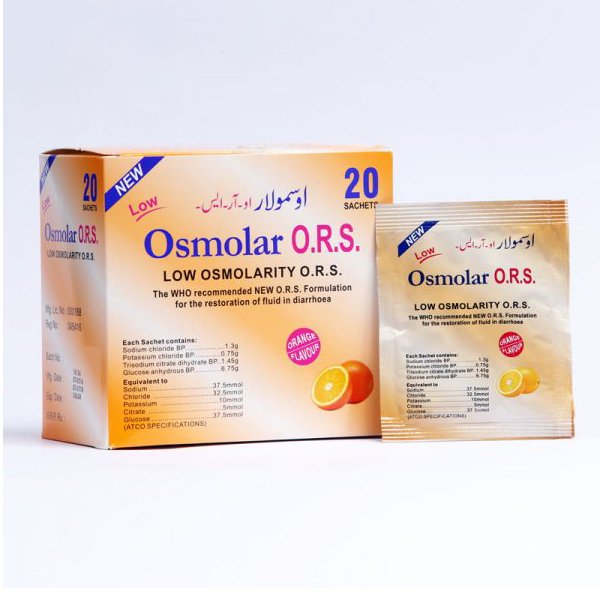 Osmolar Ors Powder (1 Box = 20 Sachets)