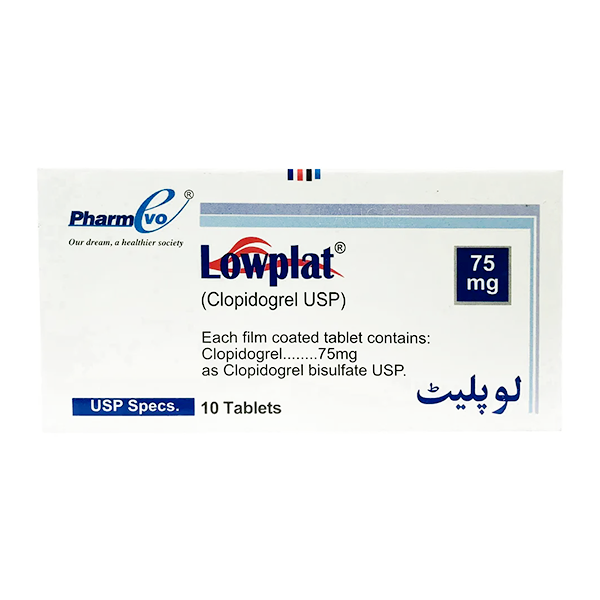 Lowplat Tablets 75Mg (1 Box = 1 Strip)(1 Strip = 10 Tablets)