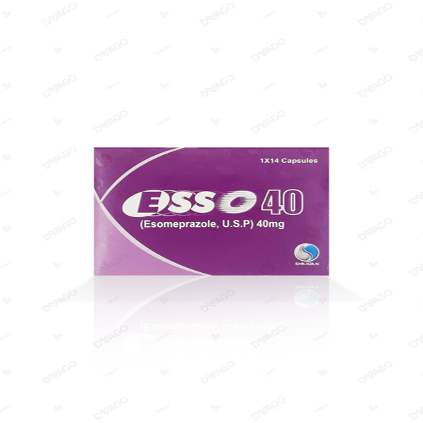 Esso Capsules 40Mg (1 Box = 2 Strips) (1 Strip = 7 Capsules)