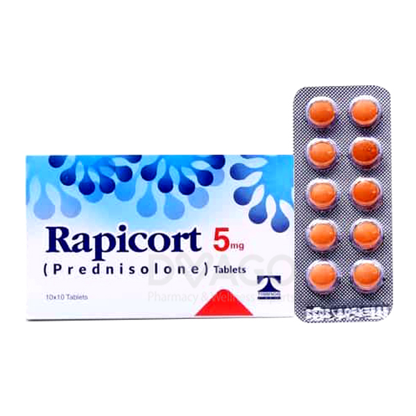 Rapicort Tablets 5Mg (1 Strip = 10 Tablets)